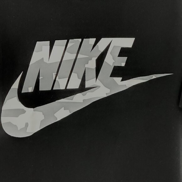 NIKE DRI - FIT BLACK & WHITE CAMOUFLAGE SHIRT BIG KIDS SIZE S - Picture 3 of 5